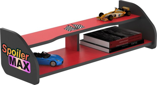 Aileenstore Wandregal Bücherregal für das Kinderzimmer in Rot - Bild 1