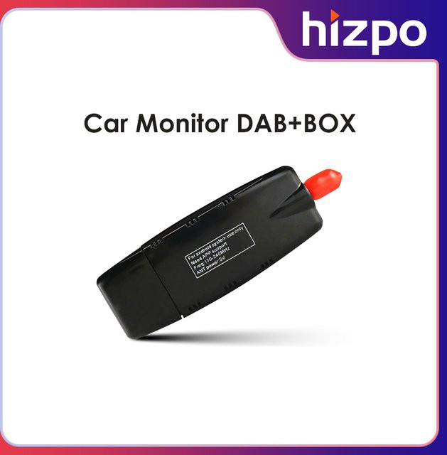 Digital Audio Broad DAB+ Adapter mit Antenne für Android Autoradio und Stereo Multimedia Player, Schwarz - Bild 1