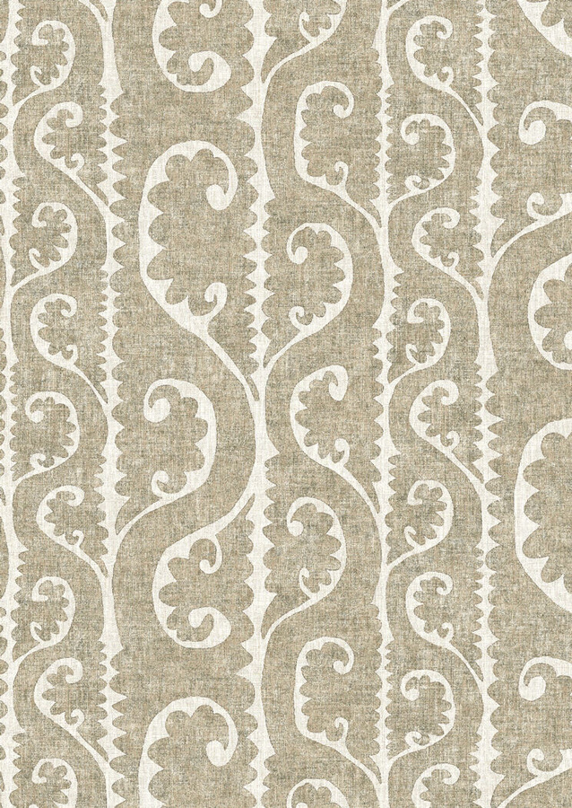 Lewis & Wood Tapete Totem in Natural Beige mit floralem und ethnischem Design - Bild 1