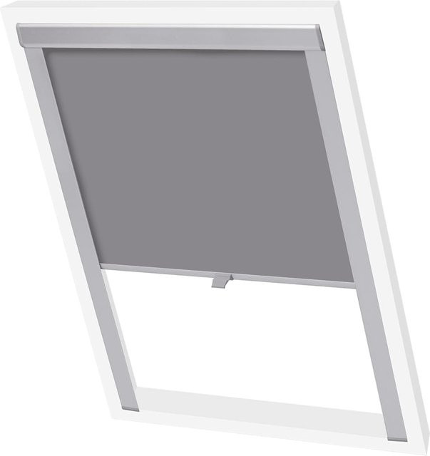 VIDAXL Verdunkelungsrollo Grau für Schlafzimmer und Fenster - Bild 1