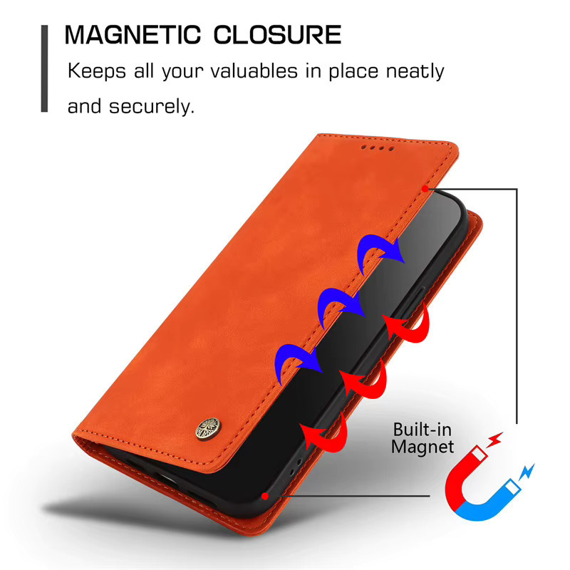 Samsung Galaxy S25 FE SM-S731B Macaron Magnetische Ledertasche Wallet Cover in Bunt - Bild 2