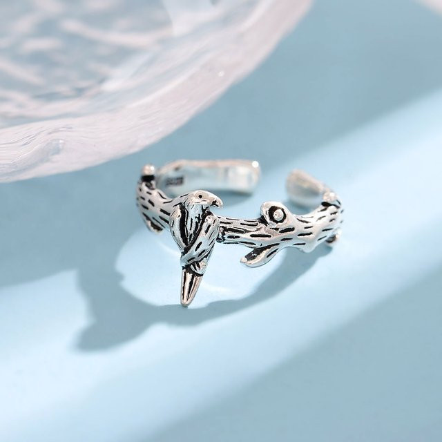 GaGa-Duck Ring, 925 Silber, Vogel, Vintage - Bild 1