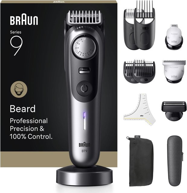 Braun Series 9 Barttrimmer BT9560, Silber, Herren - Bild 1