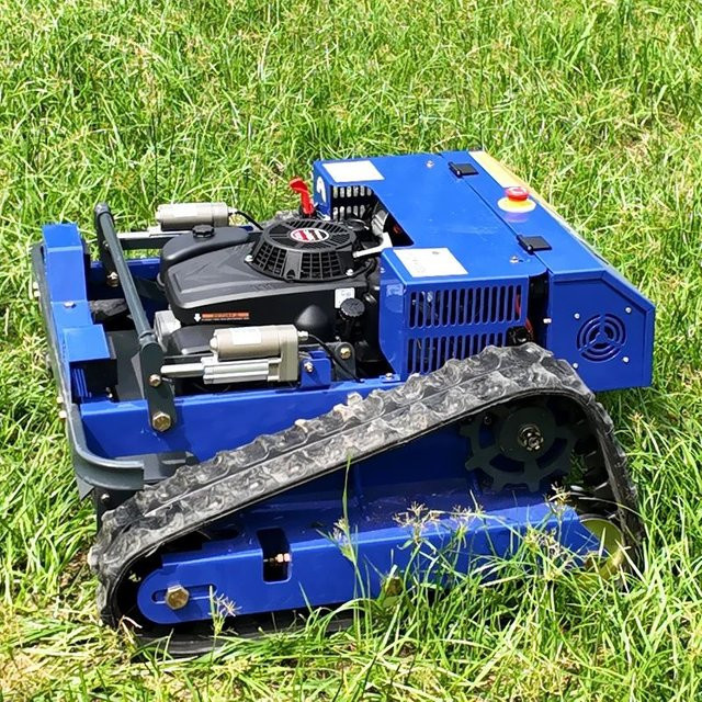 AIWEIYA Ferngesteuerter Rasenmäher in Blau mit Anti-Kipp-Chassis für Steigungen bis 45 Grad und hohe Fällhöhen - Bild 1