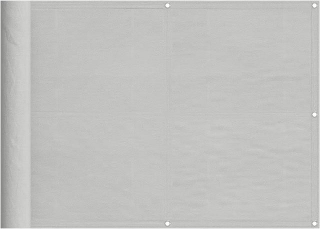 vidaXL Balkon-Sichtschutz Hellgrau aus Polyester-Oxford mit PU-Beschichtung, Höhe: 75 cm, Breite: 500 cm - Bild 1
