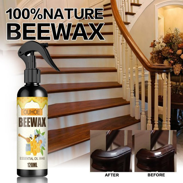 DUTRIEUX Bienenwachs Spray zur Reinigung und Pflege von Holzmöbeln und Holzböden für glänzendes Finish - Bild 1