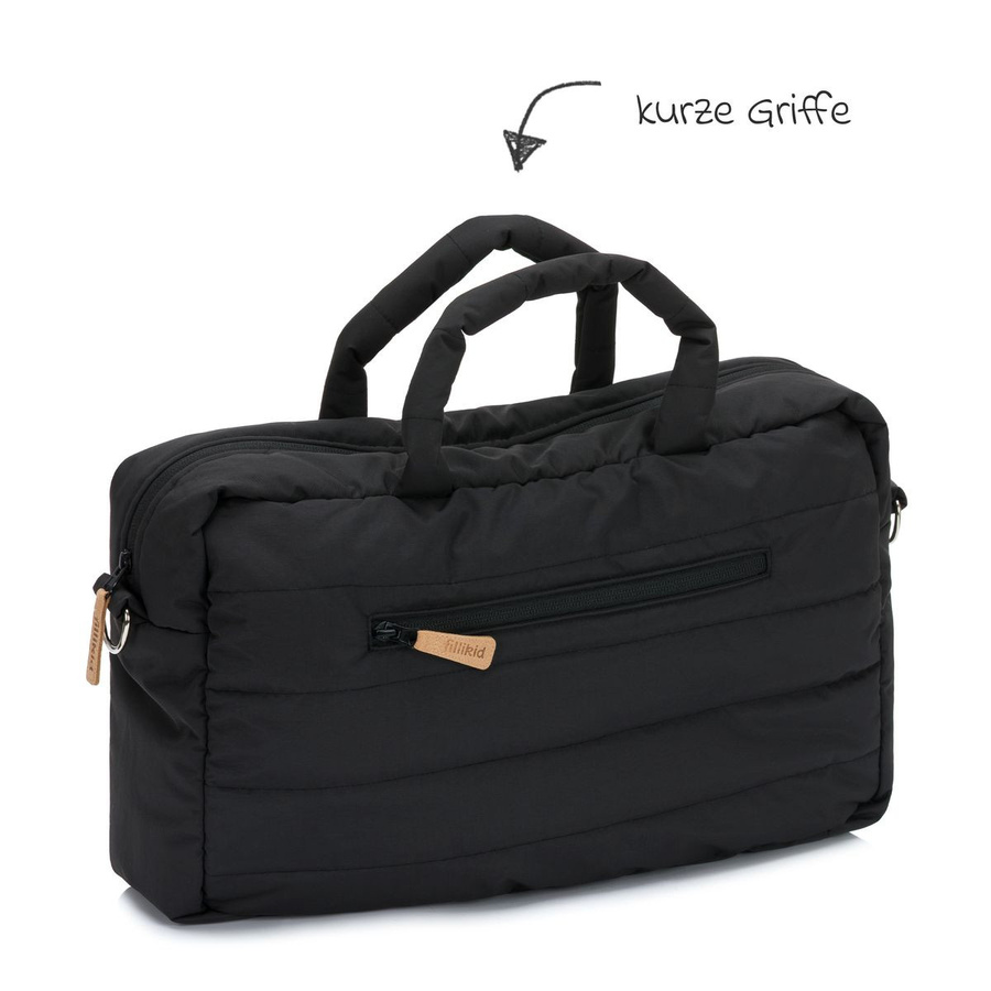 Fillikid Wickeltasche Toulouse mit Wickelauflage und Fächern in Schwarz - Bild 6