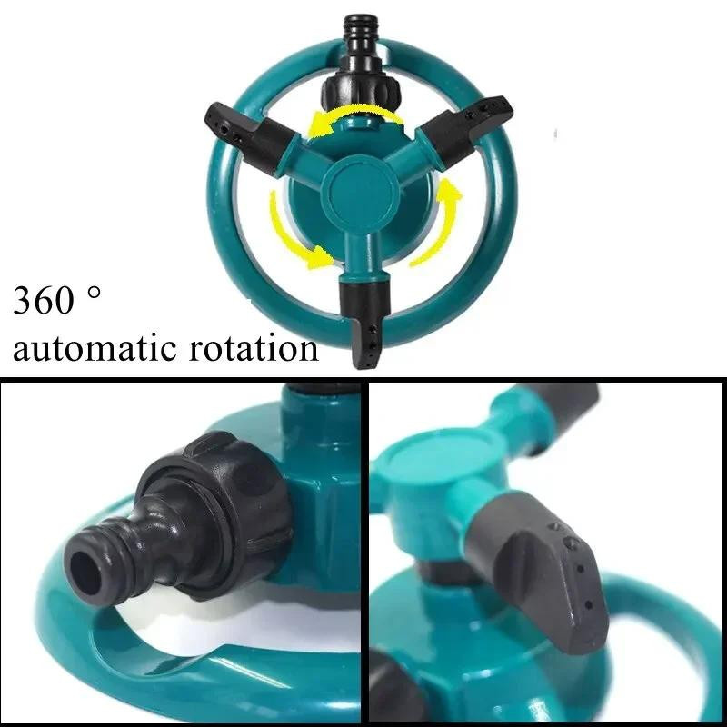 Yiran Furniture Automatischer Sprinkler mit 360 Grad Rotation für die Gartenbewässerung in Grün - Bild 5