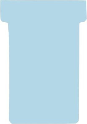 Franken T-Karten für Stecktafel, Größe 2, hellblau, Höhe: 84 mm, Kopfbreite: 60 mm, Fußbreite: 48 mm - Bild 1