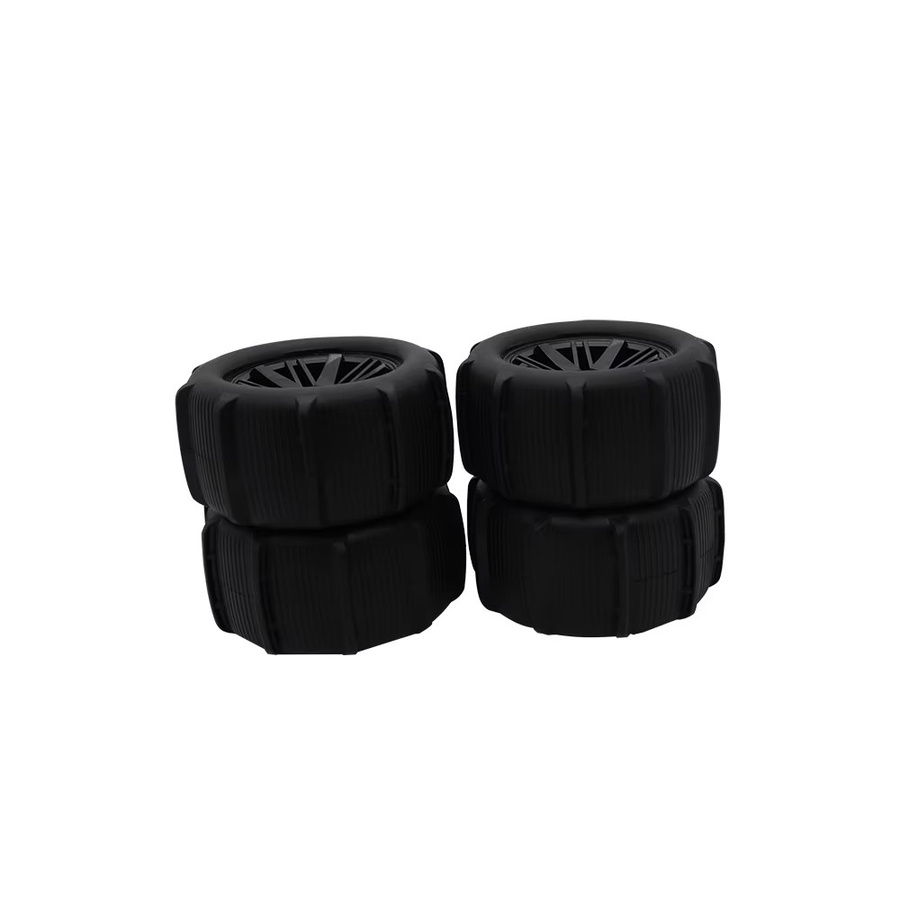 YSIDO 4-teiliges Set, 81mm Skidproof Gummi Reifen, Schwarz - Bild 2
