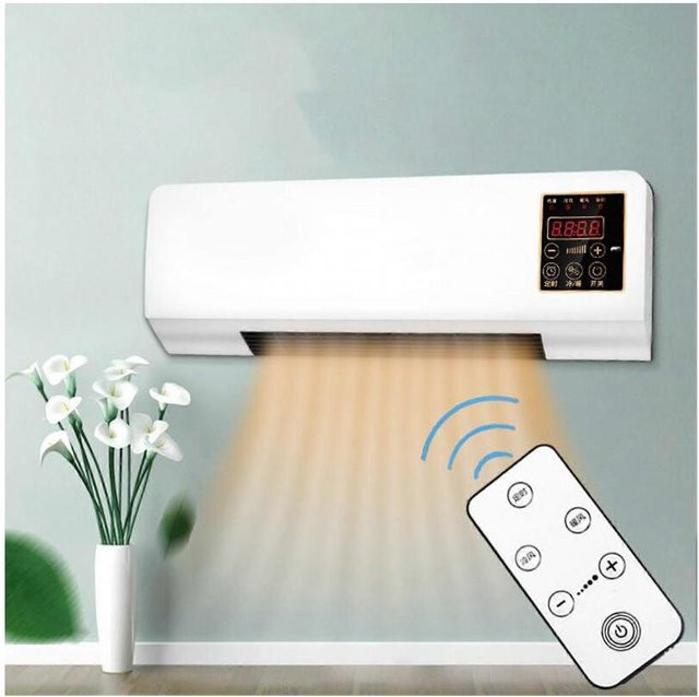 QUURYAZE-Health Mini-Klimaanlage mit Heizfunktion und Fernbedienung, 1800 W, Weiß - Bild 1