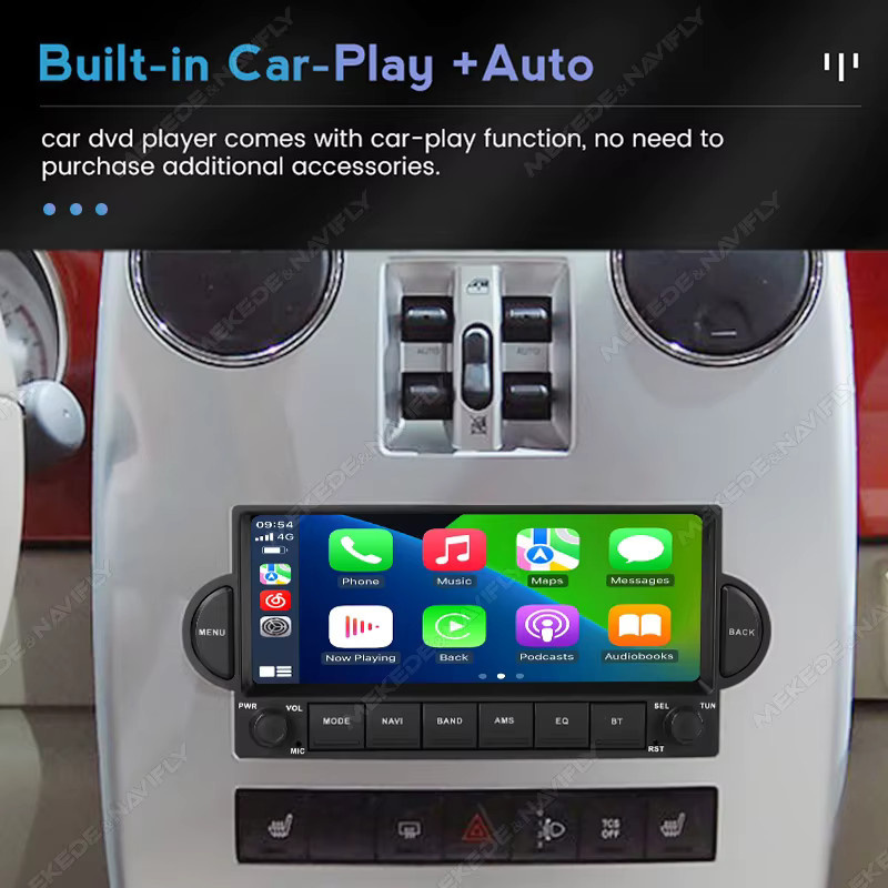 MEKEDE Android 15 Autoradio Multimedia in Schwarz für Chrysler 300C PT Cruiser Compass Patriot Jeep Dodge Magnum Grand Cherokee RAM 1500 - Bild 5