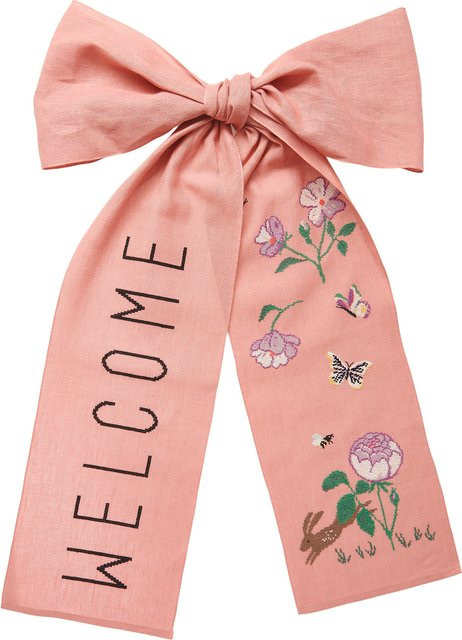 Rico Design Stickpackung Schleife Welcome in Pink - Bild 1