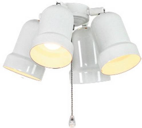 CasaFan 4 WE 4 STRAHLER Deckenventilator-Leuchte in Weiß mit verstellbaren Strahlern und E27-Fassung - Bild 1