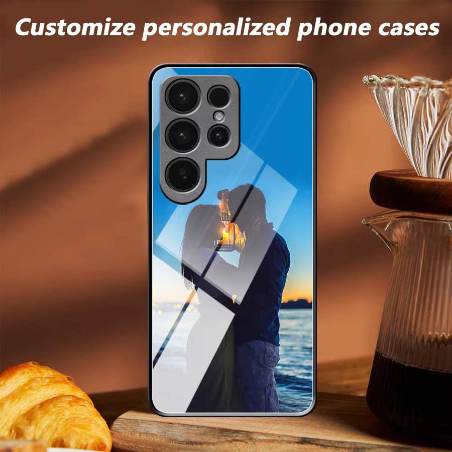 Personalisierte Fotospiegel-Handyhülle für Samsung Galaxy S26 S25 Ultra FE Plus EDGE in Schwarz und Multicolour - Bild 2