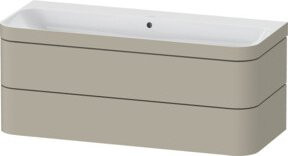 Duravit Möbelwaschtisch-Unterschrank Happy D.2 Plus in Taupe s-matt mit 2 Schubladen, B: 117,5 cm, T: 49 cm - Bild 1