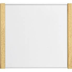 moedel Türschild LMH mit Aluminium- und Holzrahmen in Silber/Ahorn, B: 15,95 cm, H: 15,05 cm - Bild 1