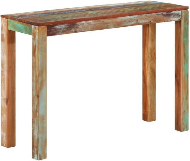 vidaXL Konsolentisch aus rustikalem Massivholz in Multicolour, B/T/H: 110 x 35 x 76 cm - Bild 1