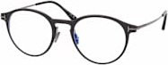 Tom Ford FT 6088-B Korrektionsbrille, Rund, Vollrand, Metall, Black, Herren - Bild 1