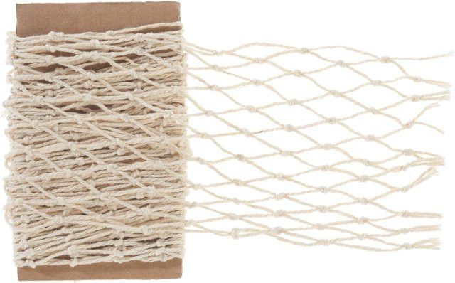 VBS Fischernetzband aus Baumwolle in Natur/Beige, Breite: 13 cm, Länge: 100 cm - Bild 1