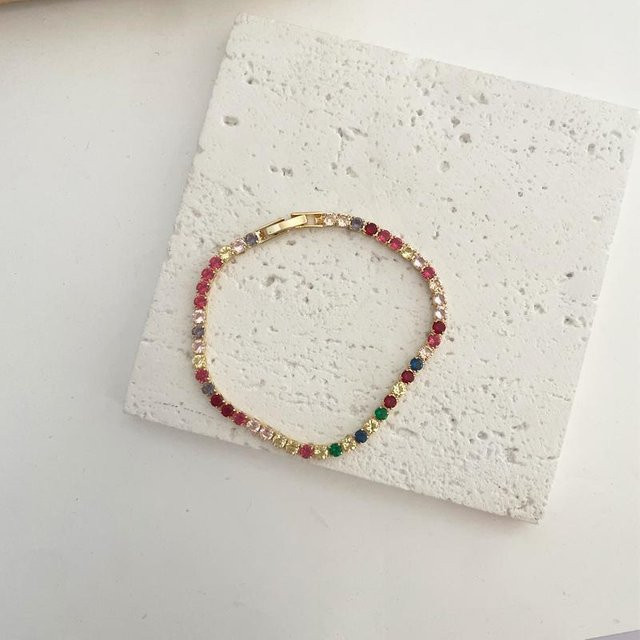 Love Home Garden Kettenarmband, Bunt, Kristall, Zirkonia, Damen - Bild 1