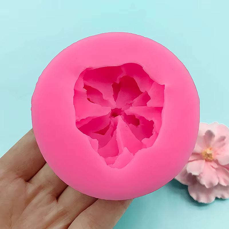 Hoeaden Silikon Form Blumen für DIY Gips Harz Seife und Schokolade in Pink - Bild 2