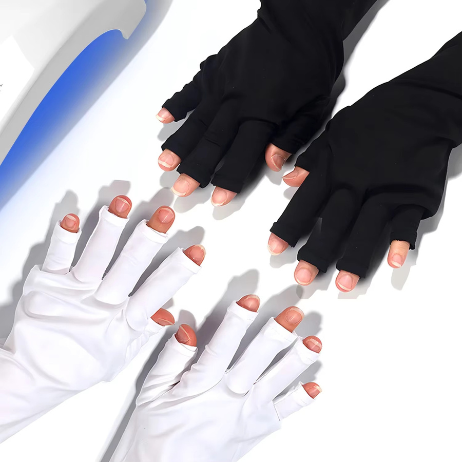 LULAA Anti-UV-Gel-Handschuhe, Black, fingerlos - Bild 2