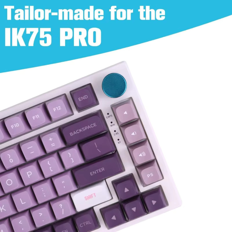 Yesido Metallknopf in 7 Farben für mechanische Tastaturen zur Lautstärke- und Helligkeitseinstellung, Tastenkappe für F75 und IK75 Gaming-Tastaturen, Schwarz und Multicolour - Bild 4