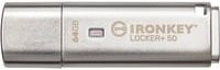 Kingston IronKey Locker+ 50 USB-Stick 64 GB Silber - Bild 1