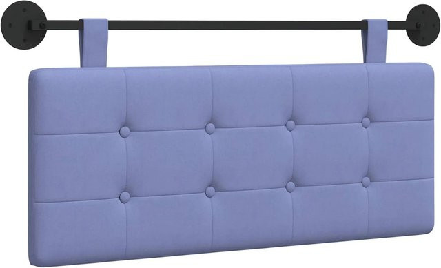 vidaXL Wandmontiertes Polsterpaneel aus Stoff und Holz in Blau, B/T/H: 110 x 55 x 5 cm - Bild 1