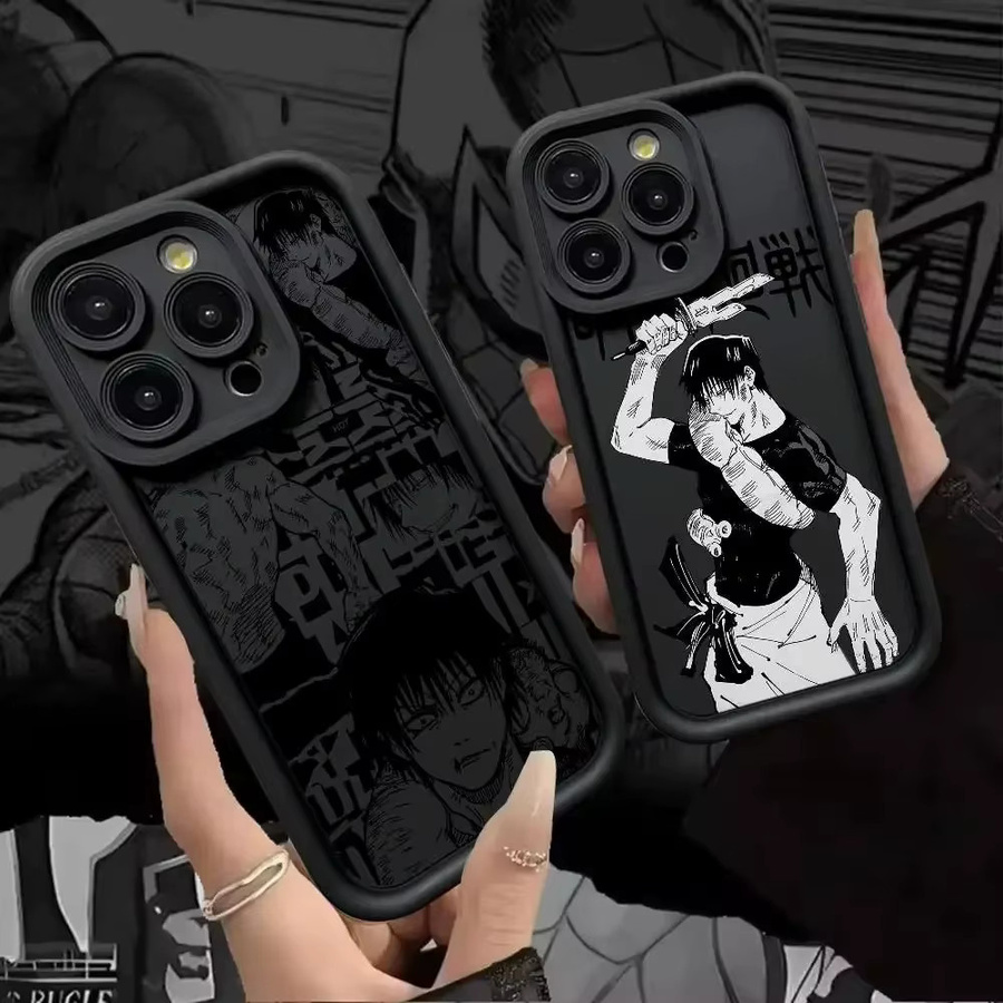 Jujutsu Kaisen Fushiguro Handyhülle aus TPU für Apple iPhone Modelle in Schwarz - Bild 2