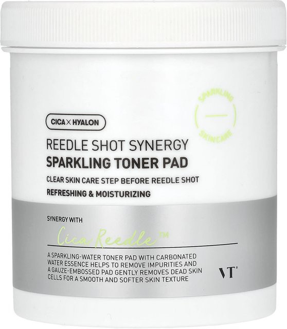 VT Cosmetics Reedle Shot Synergy Tonerpads, 80 Stück, mit Panthenol und Hyaluronsäure - Bild 1
