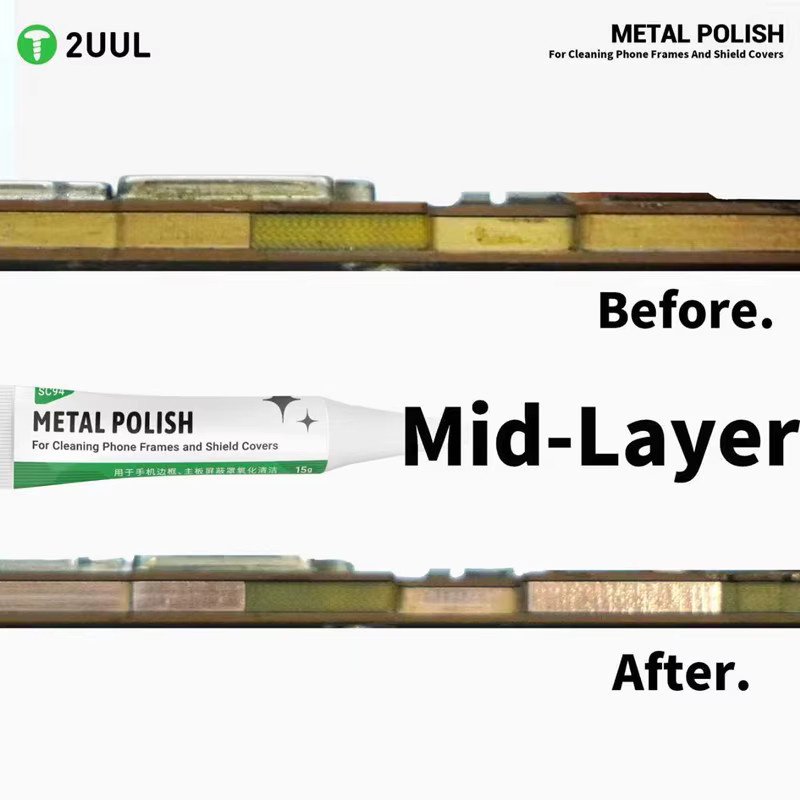 2UUL SC94 Metallpolierpaste in Weiß zur Reinigung von Motherboards, CPUs und Telefonrahmen - Bild 2