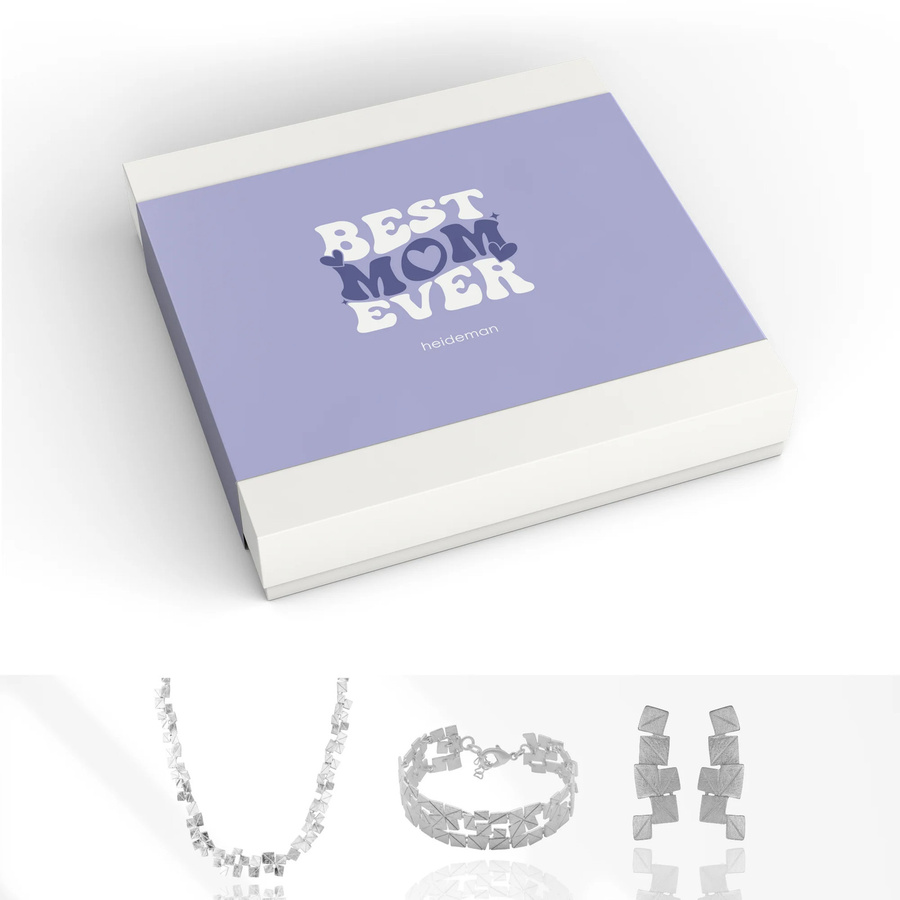Heideman Geschenkbox Best Mom Partis, Silber, Damen - Bild 1
