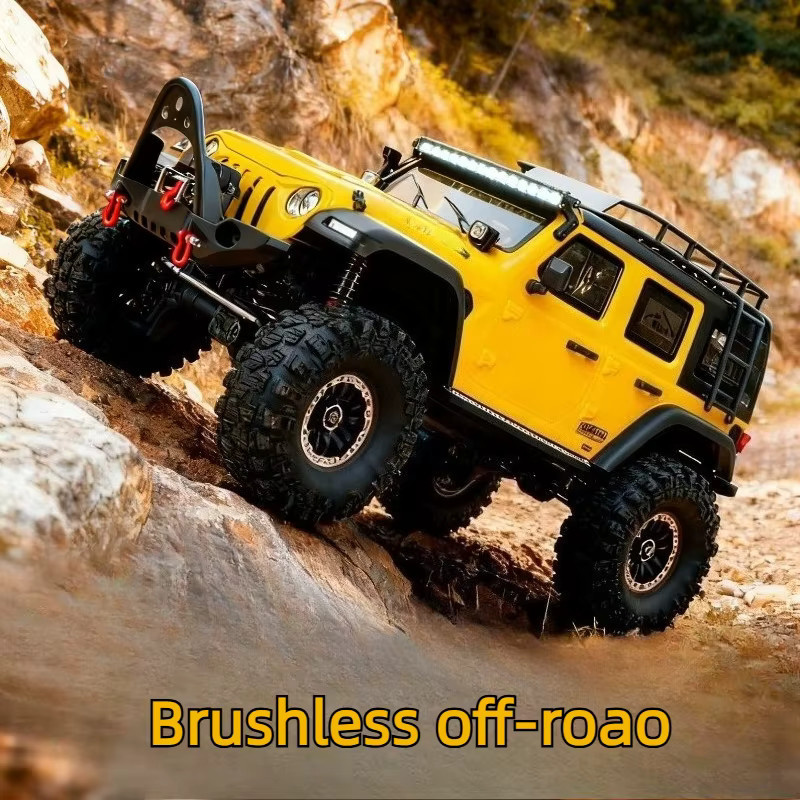 WL Pro 1/10 Bürstenloser RC Rock Crawler 4WD, Metall, Gelb - Bild 1
