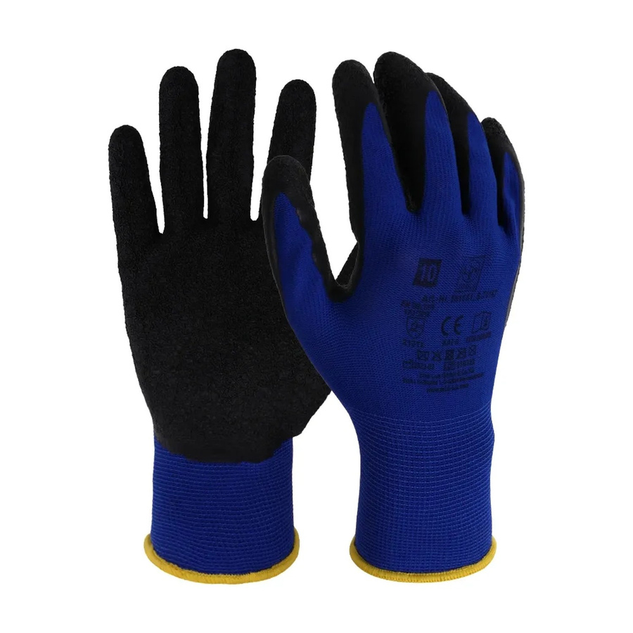 LUX-TOOLS Latex-Arbeitshandschuh in Blau, Größe XL - Bild 2