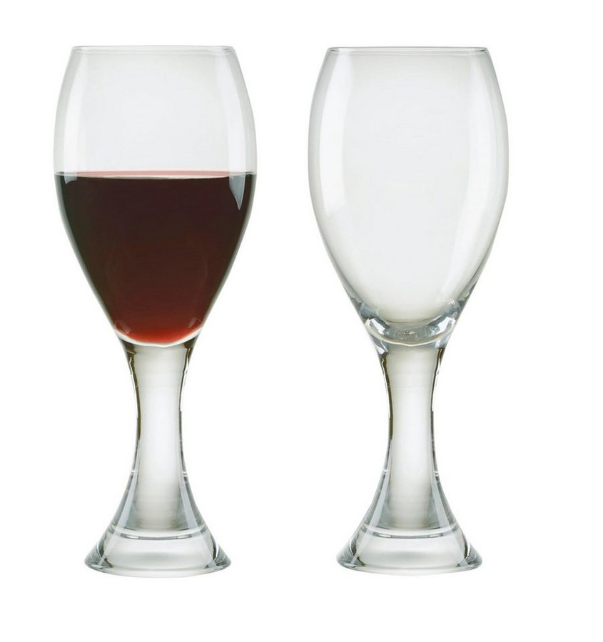 Anton Studio Designs Manhattan Rotweingläser 2er-Set aus mundgeblasenem Glas - Bild 1