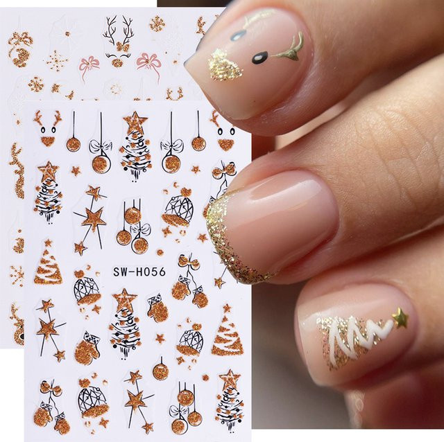 SWEET TREND Nagelaufkleber, Gold, Schimmernd, 2 Stück - Bild 1