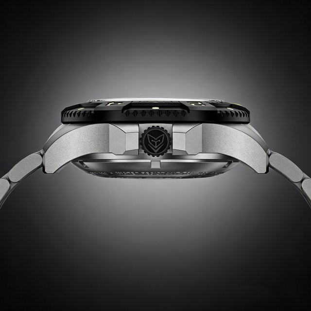 FeelNever Armbanduhr Edelstahl, Blau, Saphirglas, Herren - Bild 1