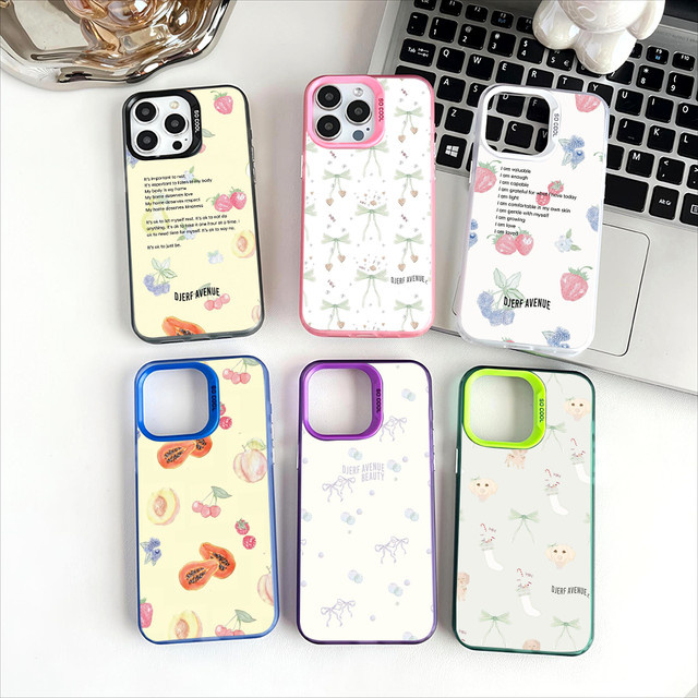 Djerf Summer Berries Print Avenue Handyhülle für Apple iPhone 11 bis 16 Pro Max Plus in Multicolour - Bild 1