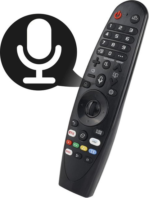 LG Universal Voice Magic Fernbedienung AKB75855501 in Schwarz für 2020 AI ThinQ 4K Smart TV NANO9 NANO8 ZX WX GX CX BX AN-MR20GA Serie via Bluetooth - Bild 1