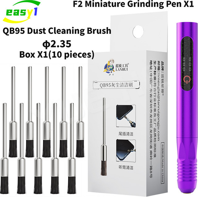 LANRUI QB95 Staubreinigungsbürste aus Pferdemähnenborsten als Schleifstift für Handy-Reparatur, Motherboard, PCB und IC - Bild 1