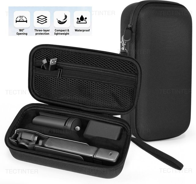 DJI Osmo Pocket 3/4 Tragbare Hartschalen-Schutzhülle mit Handschlaufe, Schwarz - Bild 1