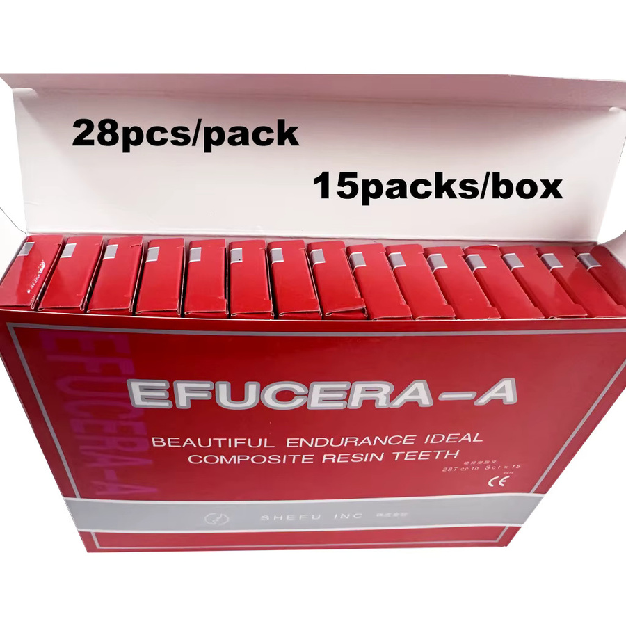 KUCUDENT Harz Prothese Zähne Set, 15er Pack, Dental Bleichen Platte - Bild 3