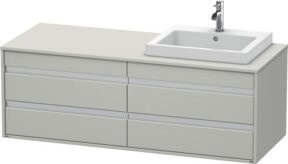 Duravit Waschtischunterschrank Ketho Wandhängend in Weiß Matt mit 4 Schubladen B/T/H: 140 x 55 x 49,6 cm - Bild 1