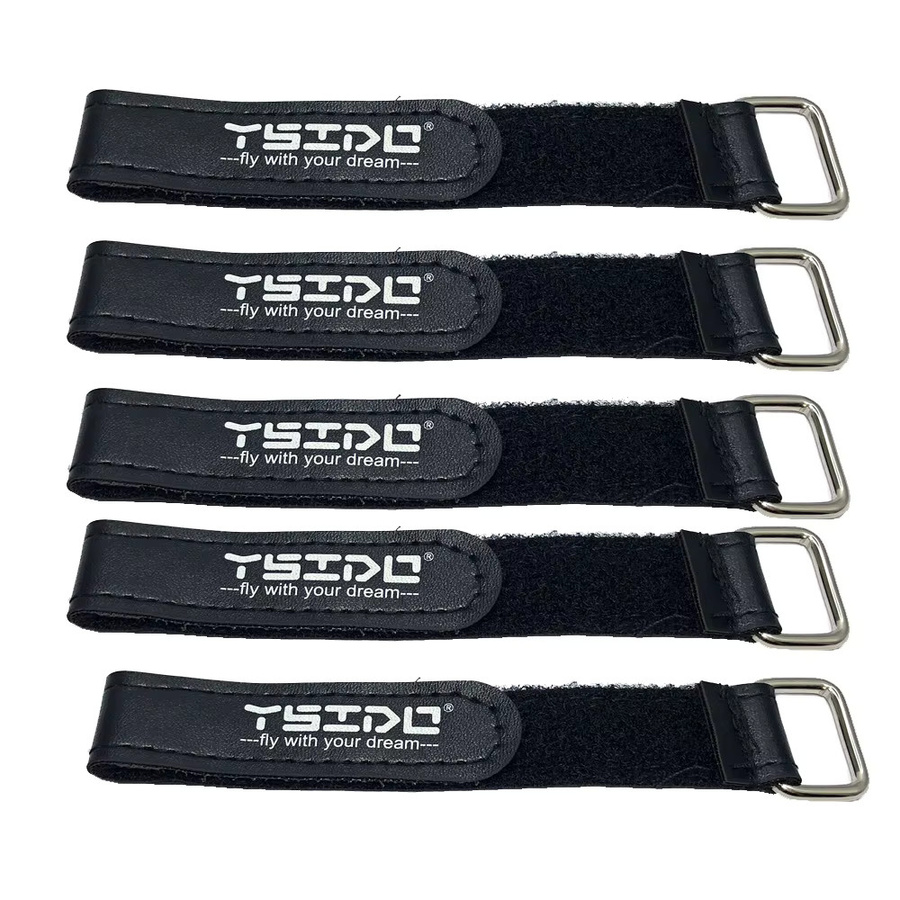 YSIDO Aufkleber Band Nylon Lipo Batterie Strap Gürtel, Schwarz, 5-teiliges Set - Bild 5