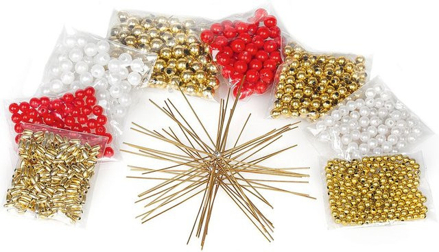 VBS Perlenstern-Set mit 10 hängenden Sternen in Multicolor für Weihnachten - Bild 1
