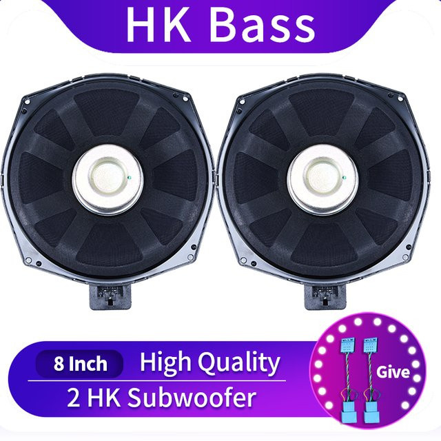 Harman Kardon 8 Zoll Subwoofer Lautsprecher in Schwarz für BMW F20 F22 F23 F25 F10 F11 F30 F11 3GT F47 F45 F46 F39 X1 X3 Serie - Bild 1
