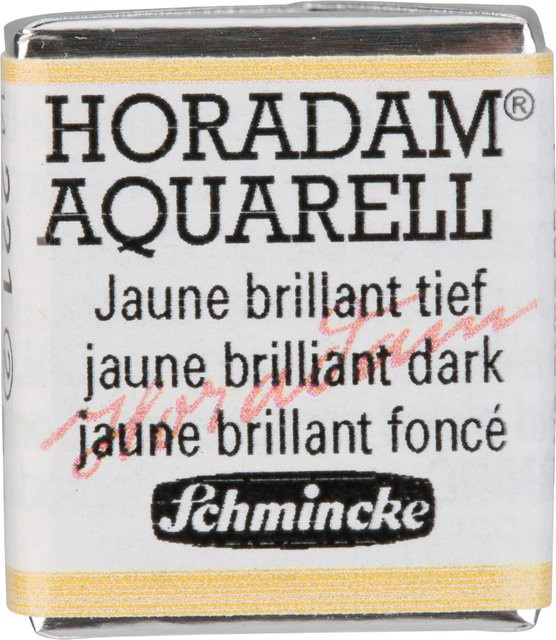 Schmincke HORADAM Aquarellfarbe Jaune brillant tief im 1/2 Näpfchen - Bild 1