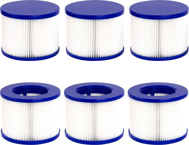 Arebos Filterpatrone für Clever Spa aufblasbare Massage-Whirlpools, Blau, B: 7,5 cm, H: 10 cm - Bild 1